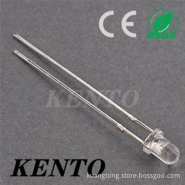 Water Clear Through Hole long legs Red Ultrabright LED emitting Diode